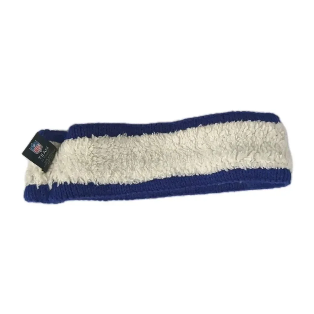 Vintage Buffalo Bills Ear Warmer Sherpa Headband Knit Retro Head Band NFL Team